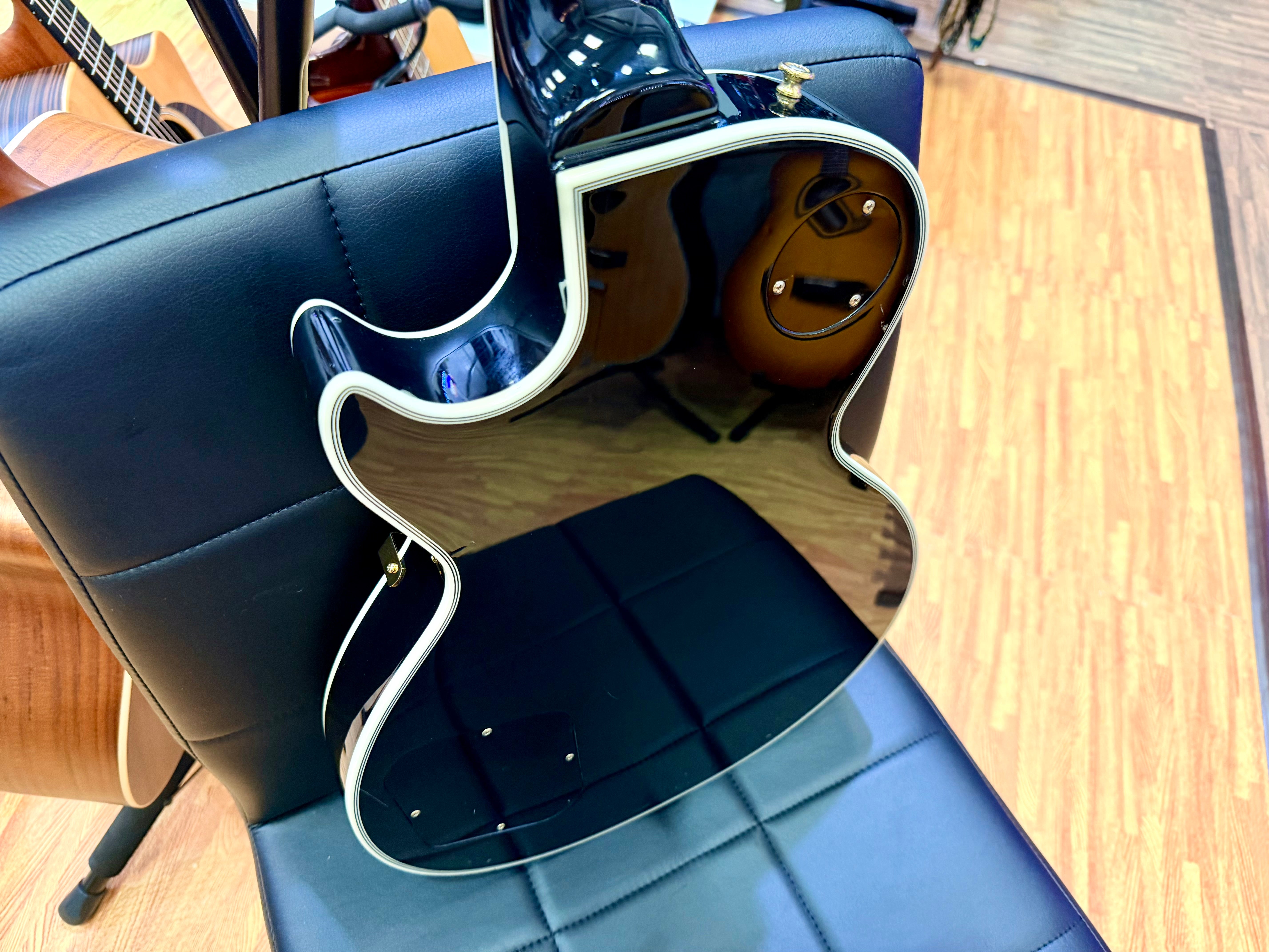 🔥2018🔥 Edwards E-LP-105CD Les Paul Custom Ebony~ Made In Japan ‘ESP’ MIJ + Bag