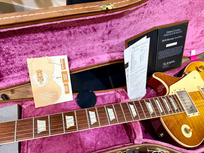 🔥2018🔥 Gibson 1959 Les Paul Custom Shop R9 VOS~ Historic Reissue~ Honey Burst!