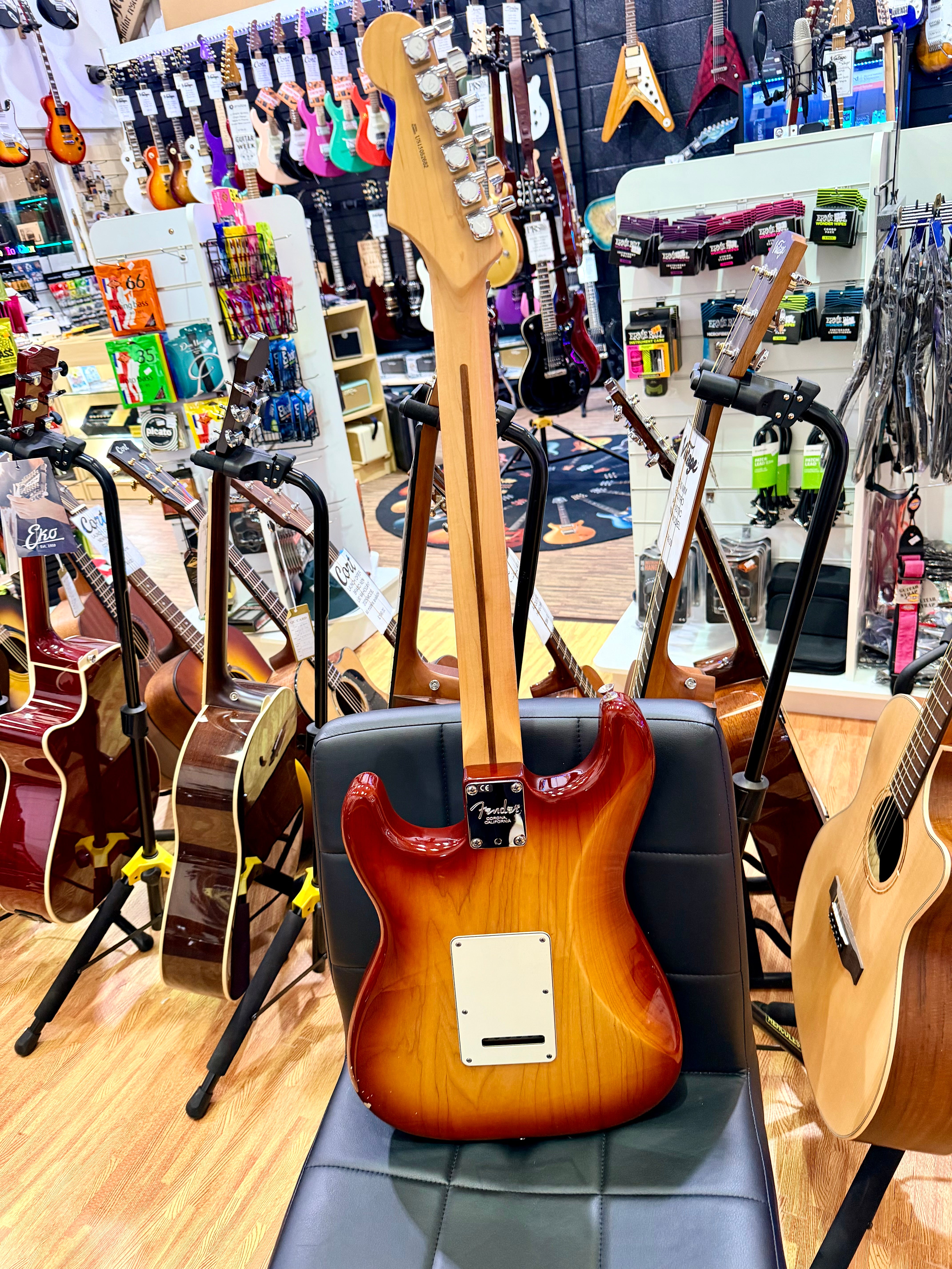 🇺🇸 2015 Fender American Standard Stratocaster HSS Shawbucker~ Sienna Sunburst!