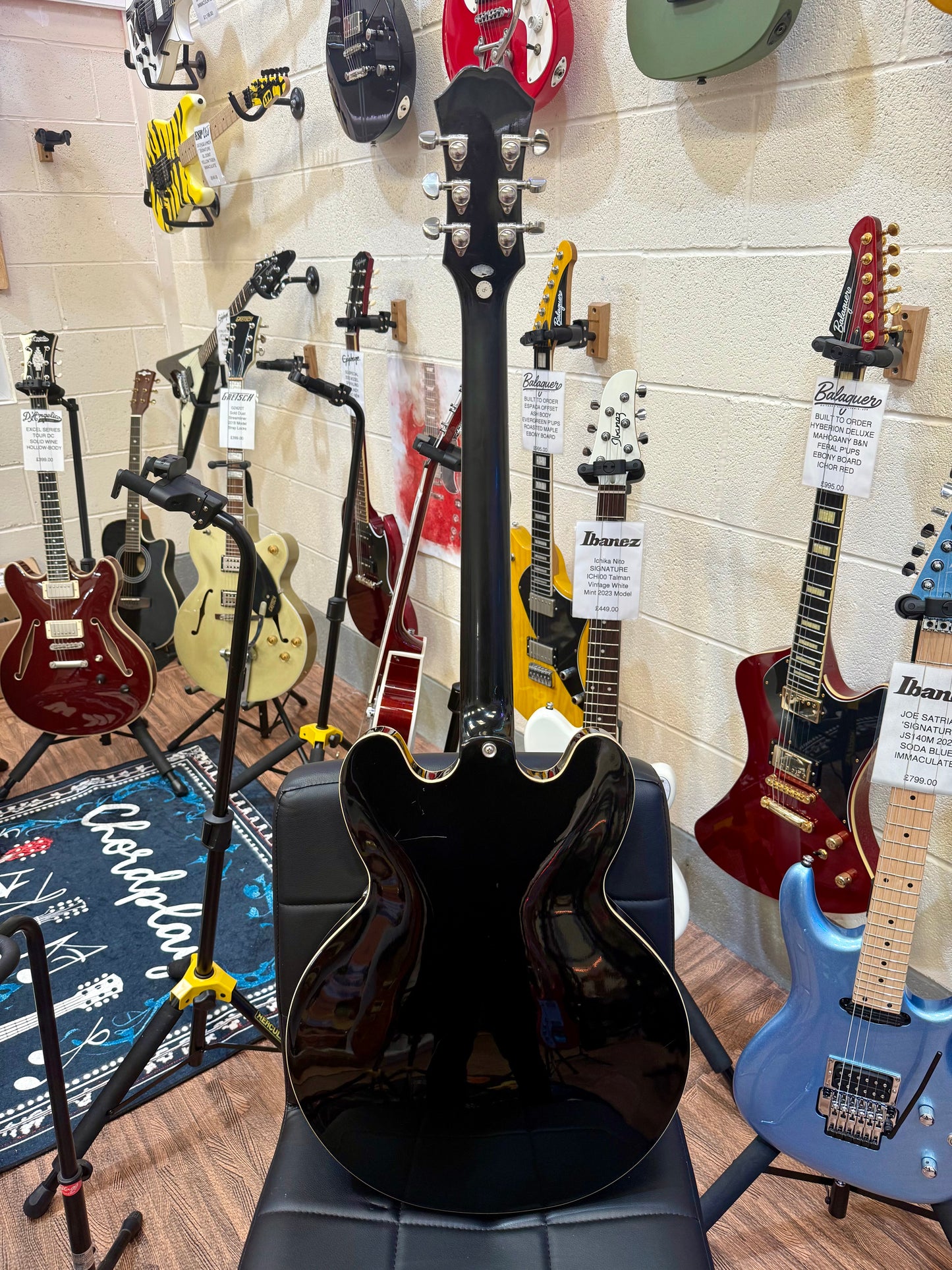 🌟2010🌟 Epiphone ES-335 Dot EB~ Ebony Black Hollow-Body!