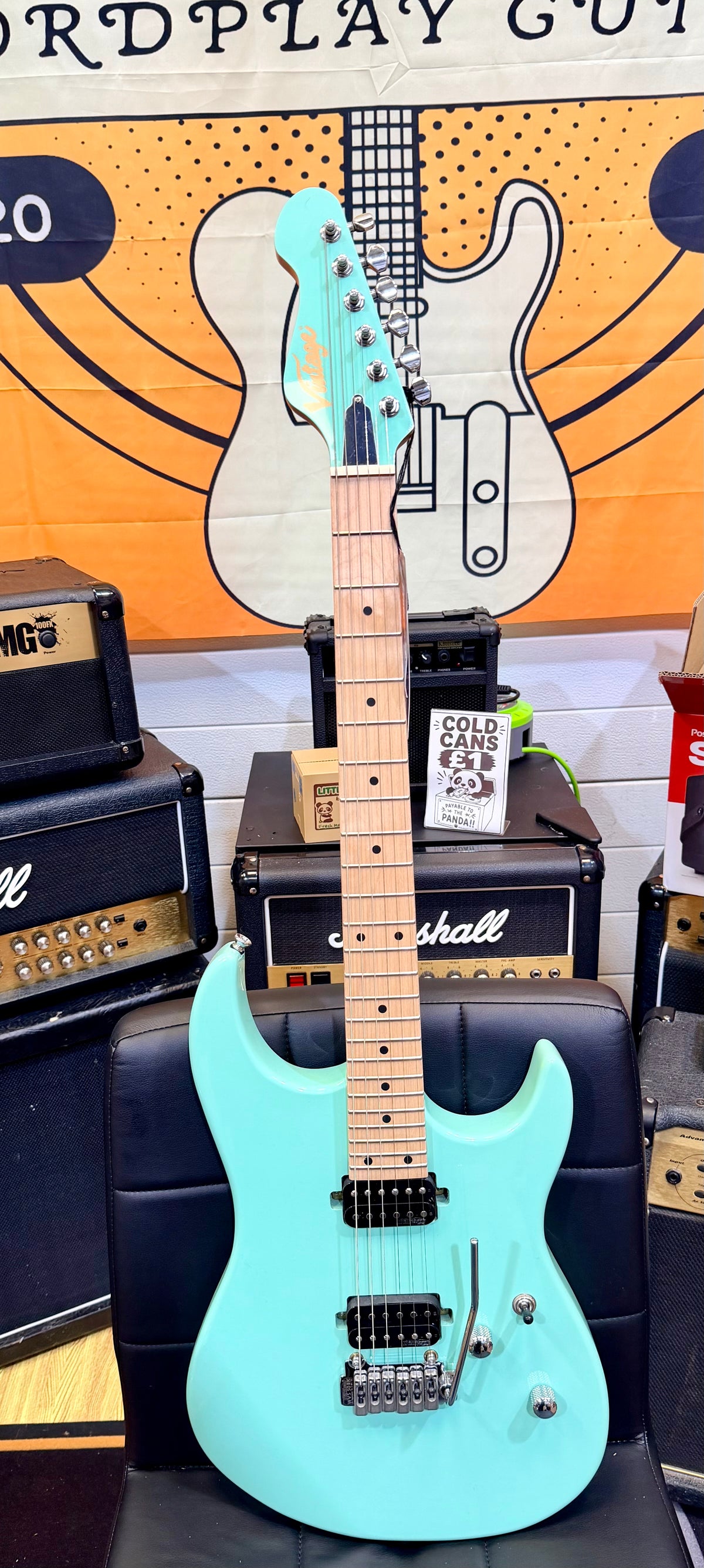 💚NEW💚 Vintage V6M24 ReIssued Series Electric Guitar~ Ventura Green~ LAST ONE