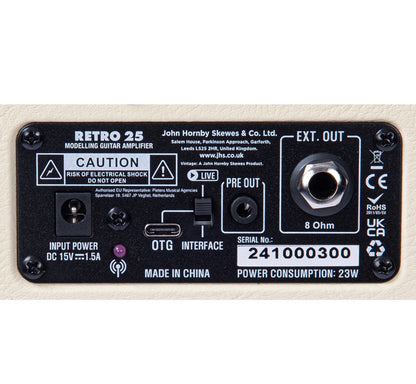 🔥NEW🔥Vintage Retro 25w Guitar Amplifier with DSP + Drum Machine~ Black