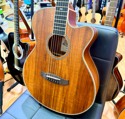 Tanglewood Reunion Pro TRU4CEAK Super Folk Electro Acoustic Guitar~ All Koa
