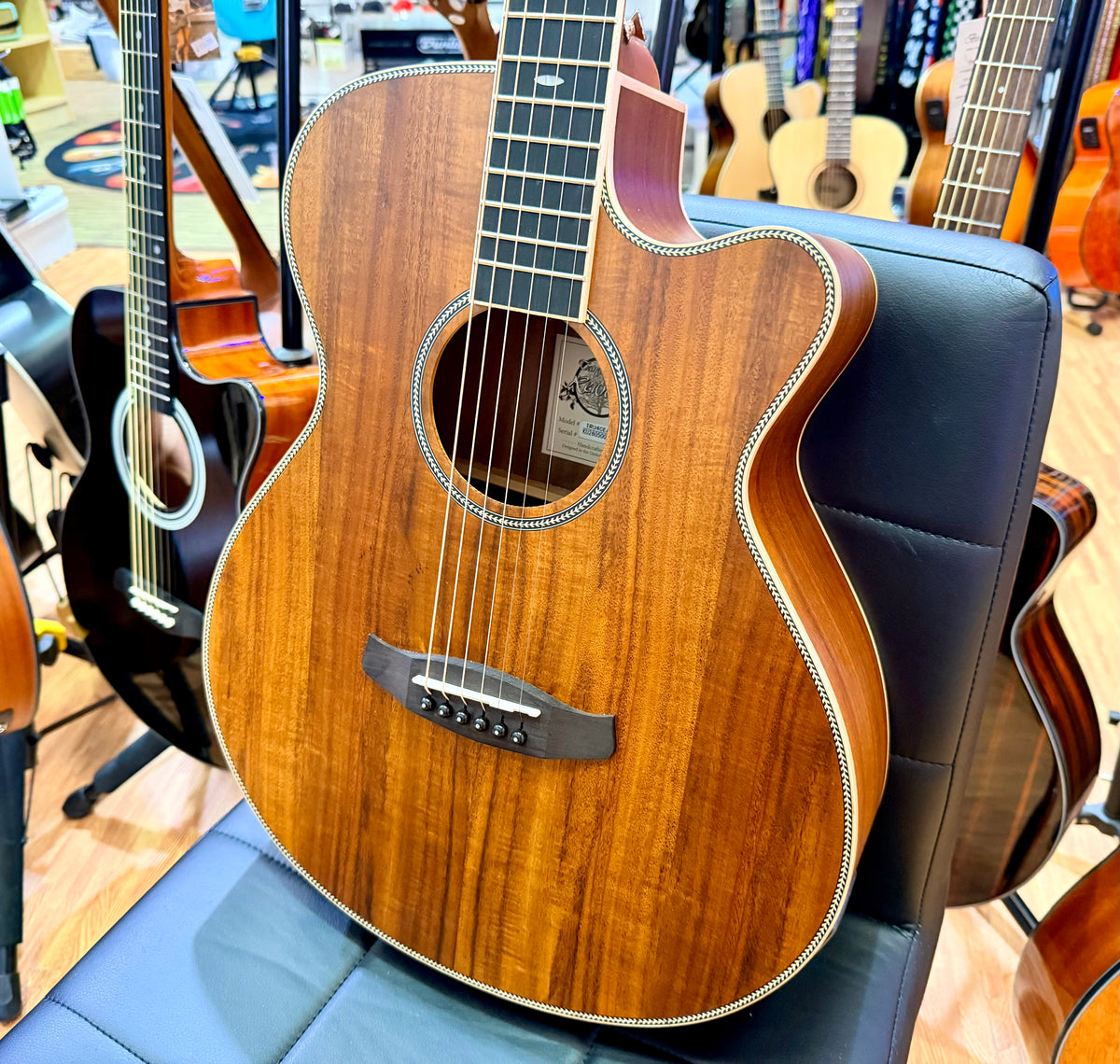 Tanglewood Reunion Pro TRU4CEAK Super Folk Electro Acoustic Guitar~ All Koa