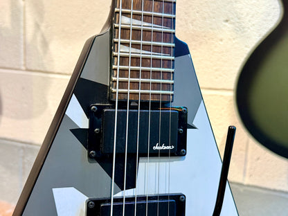 🔥2022🔥 Jackson Rhoads X Series RRX24 Winter Camo~ Hard Case~ Electric Guitar!