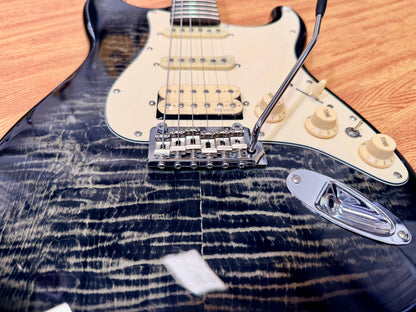 🔥NEW🔥 Prodipe ST93 Trans Black HSS Electric Guitar~ Flamed Maple~ Alder Body!