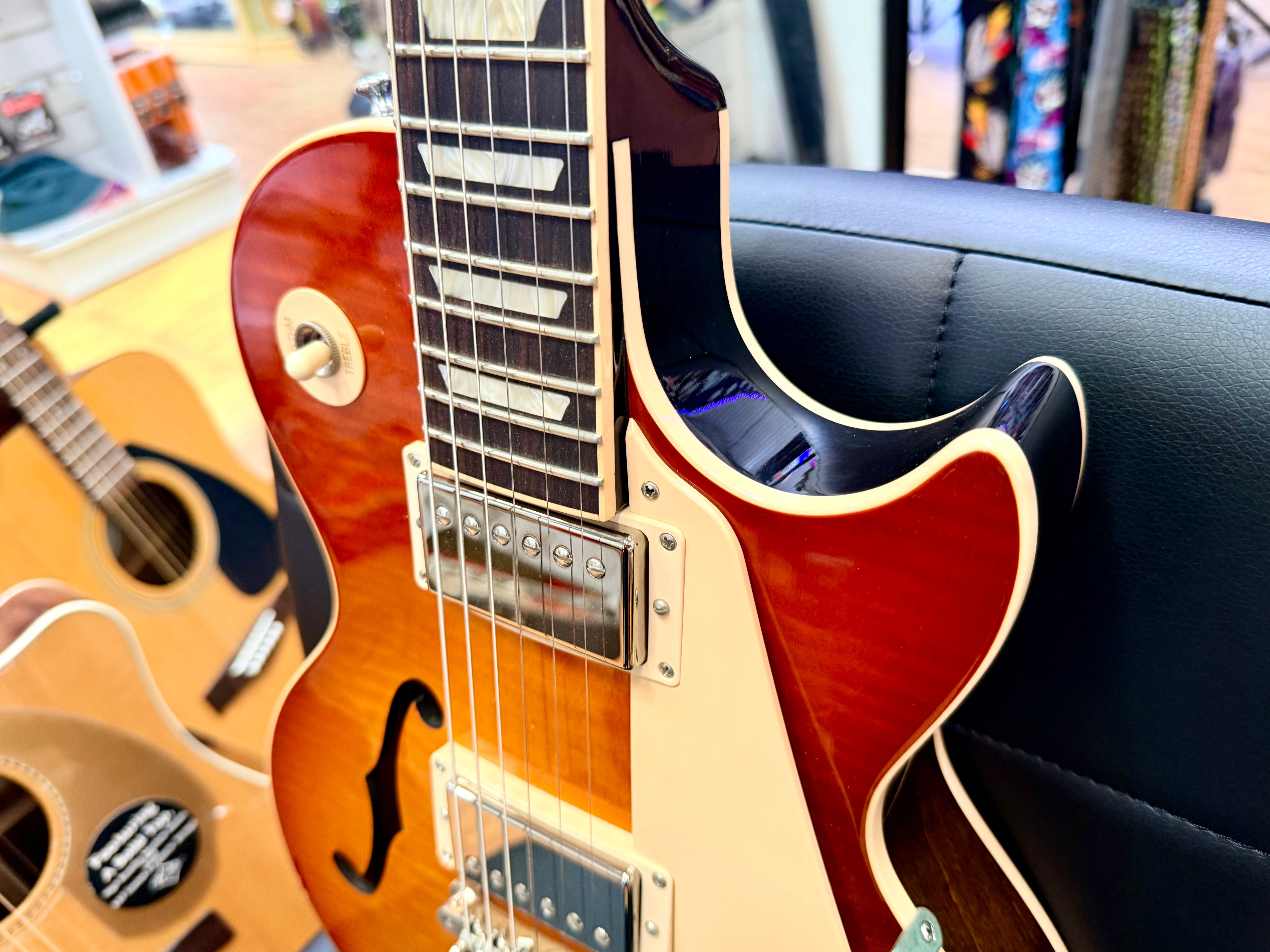 🔥RARE🔥 Gibson Memphis ES-Les Paul 2014~ Honey Burst Semi-Hollow~ USA + Case/COA