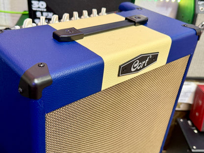 🎸NEW 2025🎸 Cort CM30-R Blue 30w Guitar Amplifier~ Combo Amp With Bluetooth!