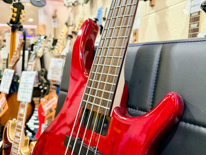 🔥 5 STRING 🔥 Epiphone Toby By Tobias Deluxe V Electric Bass Guitar~ Gloss Red!