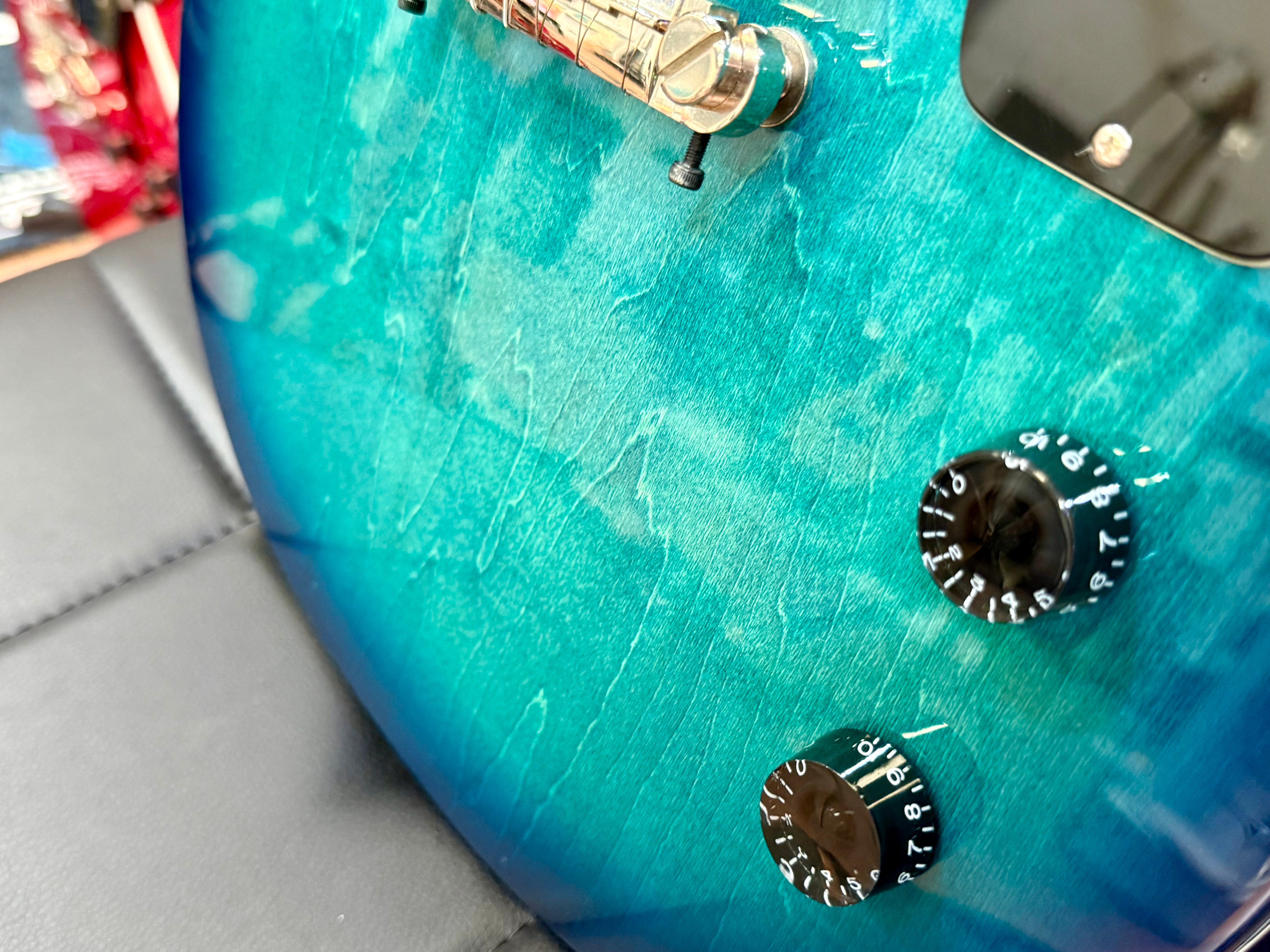 🌟RARE 2010🌟 Epiphone Les Paul Junior Ltd Edition Custom Shop~ Translucent Blue