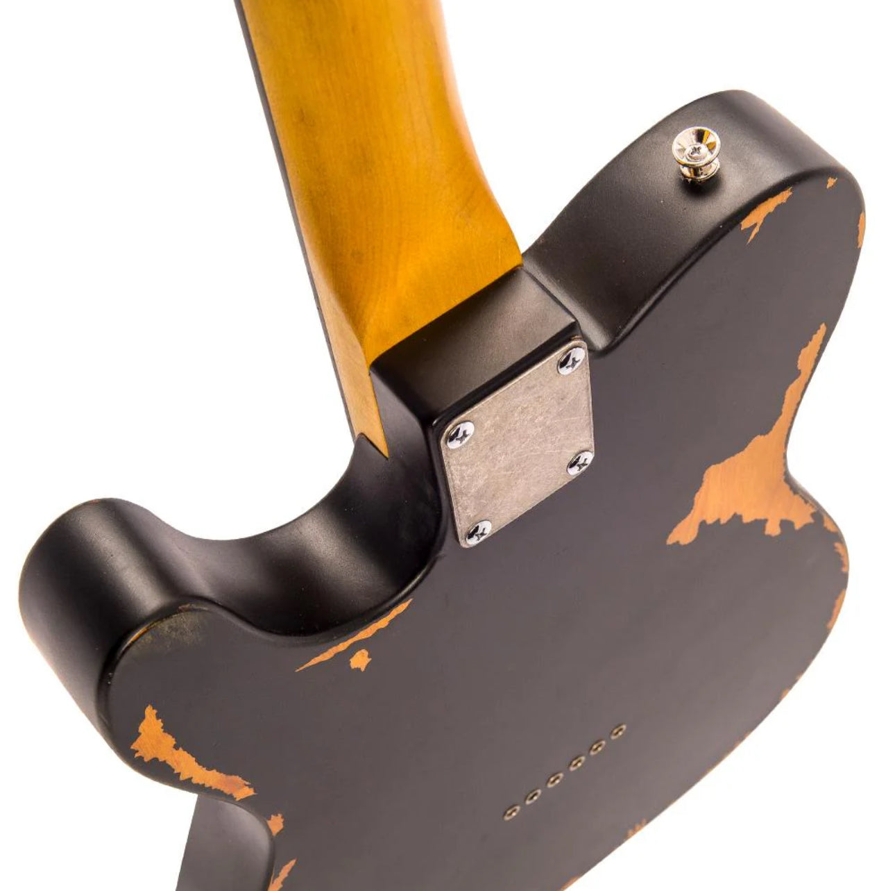 Vintage V62 ICON Telecaster Electric Guitar ~ Distressed Black