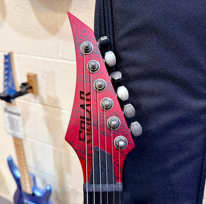 🔥2025🔥 Solar V2.6 Cannibalismo + Plus Flying V~ Blood Red~ Gig Bag~ MINT!