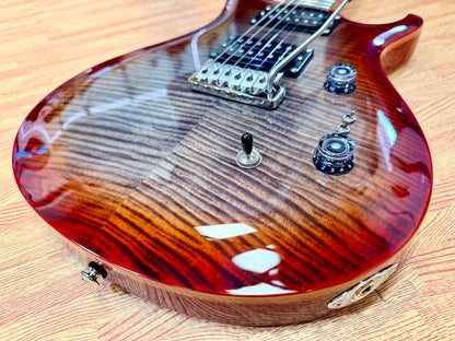 🌟2024🌟 PRS SE Custom 24-08 Charcoal Red Burst~ Locking Tuners & Gig Bag!