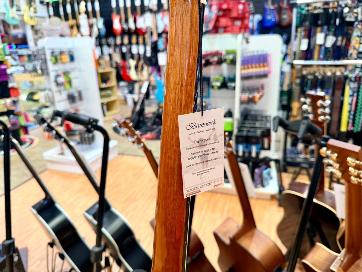 ✨NEW✨ Brunswick BTK60EB Ebony Grand Auditorium Cutaway Electro Acoustic Guitar!