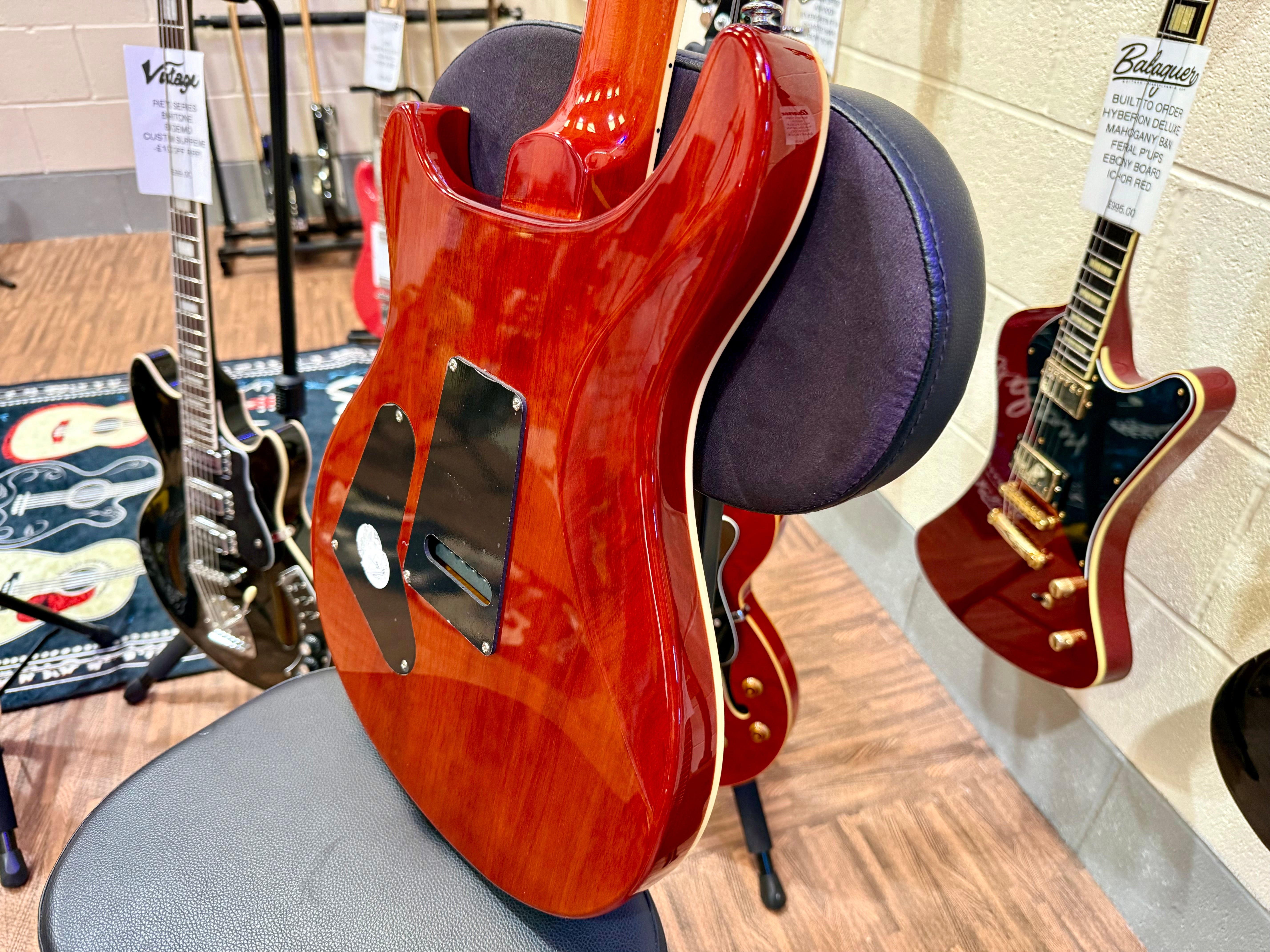 🔥LIMITED EDITION🔥 PRS SE Custom 24 Burled Ash~ Vintage Sunburst~ 2019~ RARE!