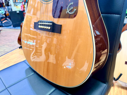 ⚡️2017⚡️ Epiphone AJ-220S/N Acoustic Guitar Natural~ Solid Top Dreadnought!