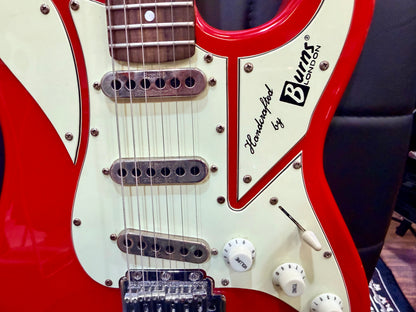 ⚡️2009⚡️ Burns London Cobra Electric Guitar~ Guards Red~ Tri-Sonic Pickups!