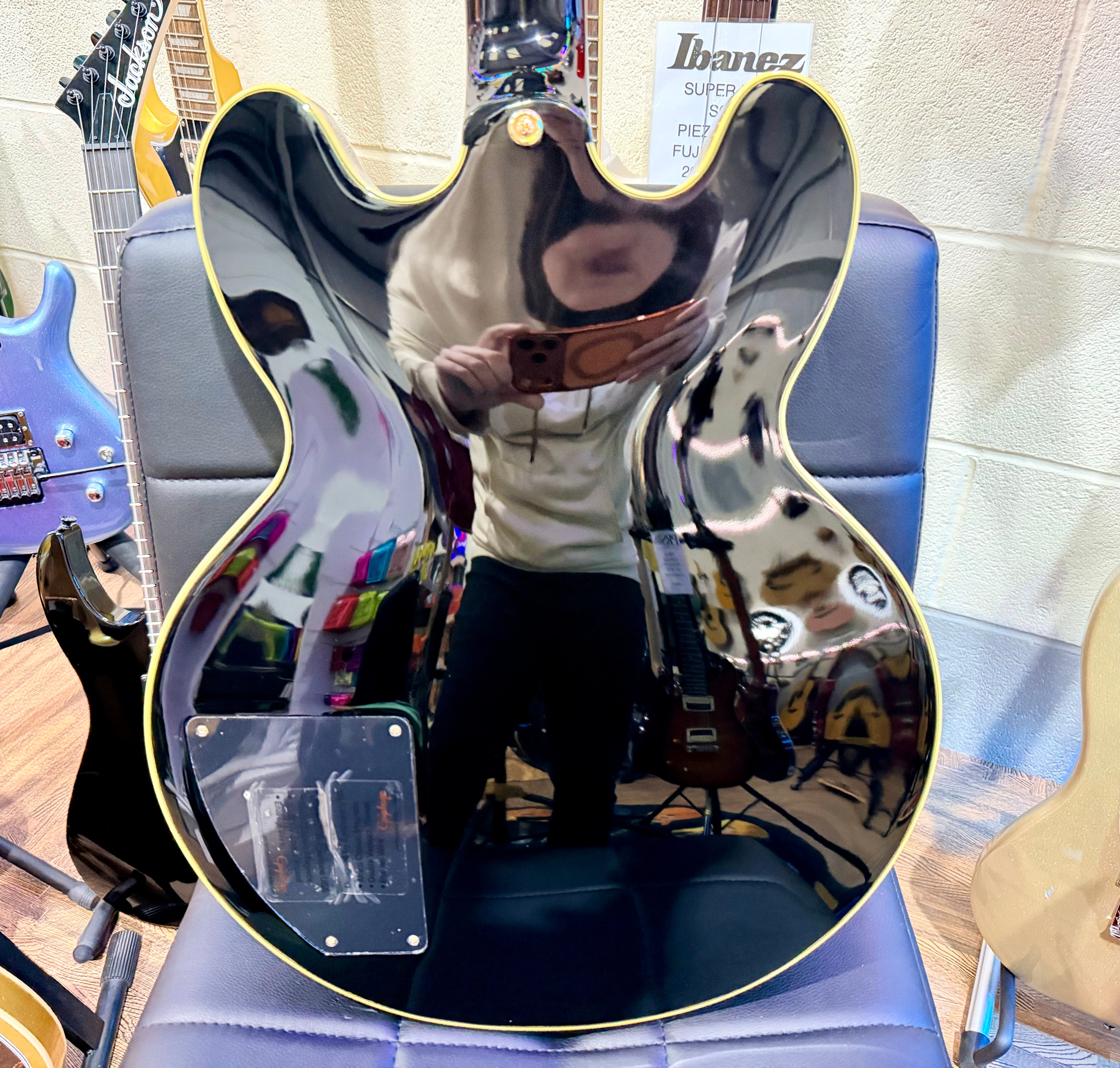 🔥MINT🔥 Epiphone B.B. King Lucille Guitar~ 2016~ Ebony Black~ Semi-Hollowbody!