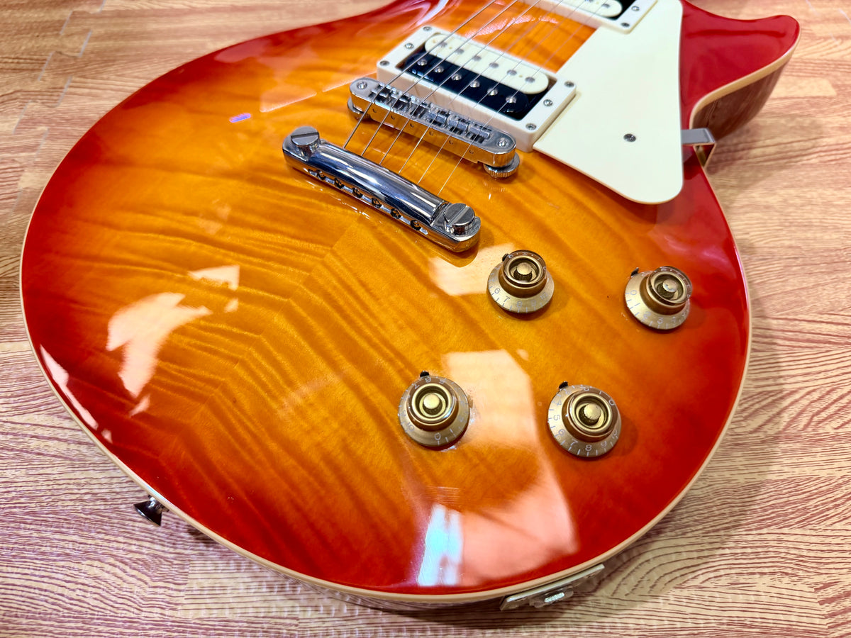 ☀️2023☀️ Burny RLG-55Z Heritage Cherry Sunburst Les Paul Electric Guitar!