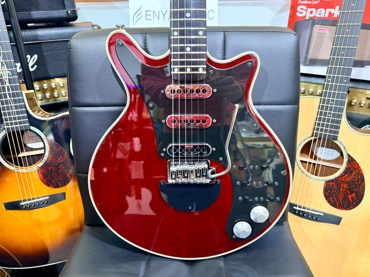 ⚡️2003⚡️ Burns London Brian May Signature Red Special~ Cherry Red Korean Made!