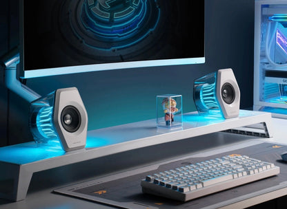 Edifier G2000 PRO 2.0 Bluetooth Gaming Speakers With RGB Lighting - White