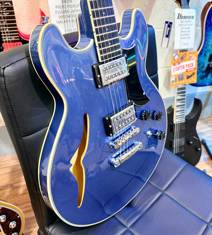 🌟NEW 2025🌟 Eko MIA IV SA~ Blues Blue~ Semi-Hollow HH~ Coil-Split~ Maple Top!