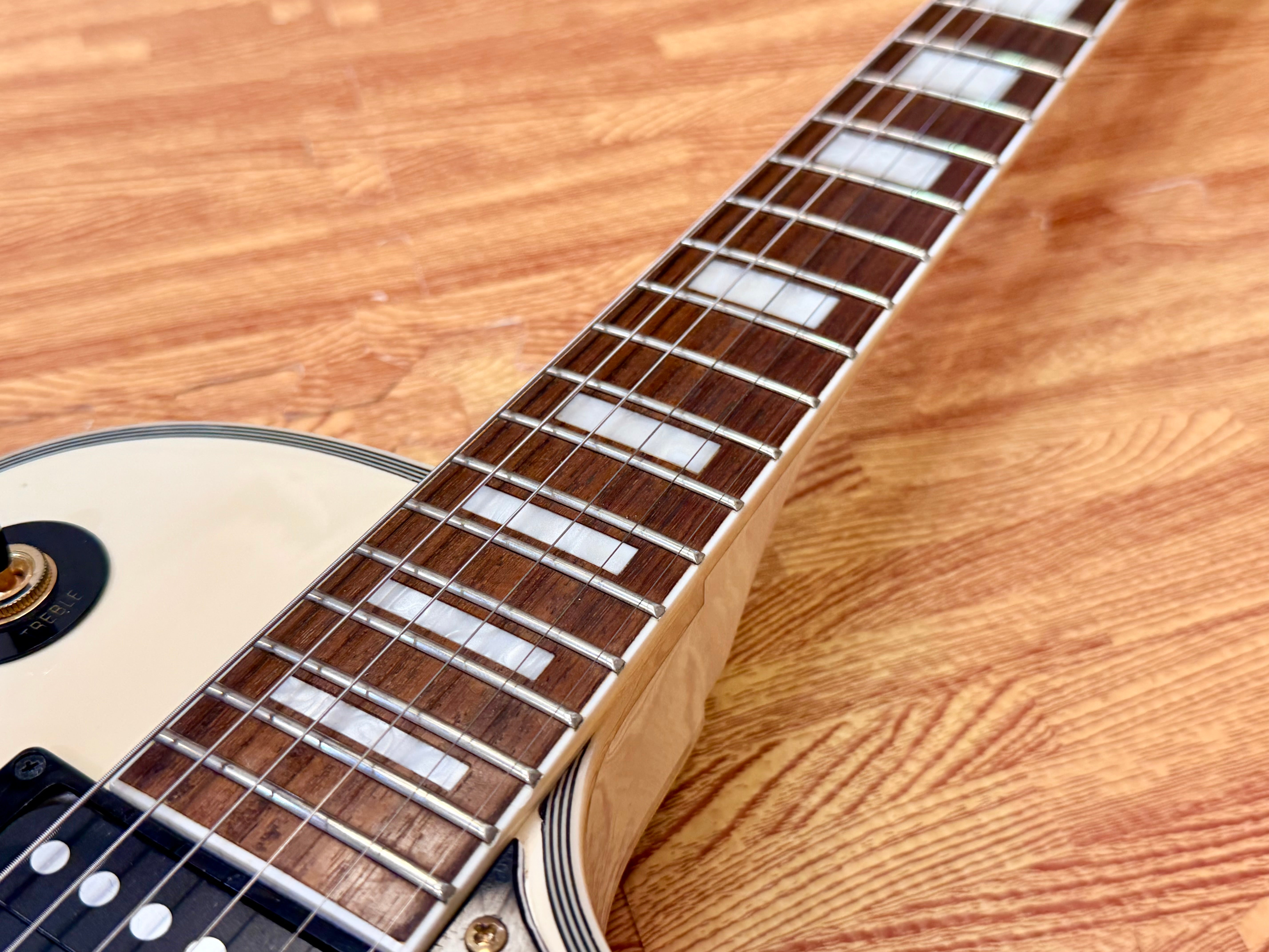 🔥2007🔥 Burny RLC-85S Custom~ Sustainer + Floyd Rose~ Snow White Les Paul!