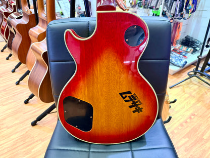 🔥1980’s MIJ🔥 Burny Les Paul Custom~ Cherry Sunburst~ Ebony~ Japan Import 🇯🇵