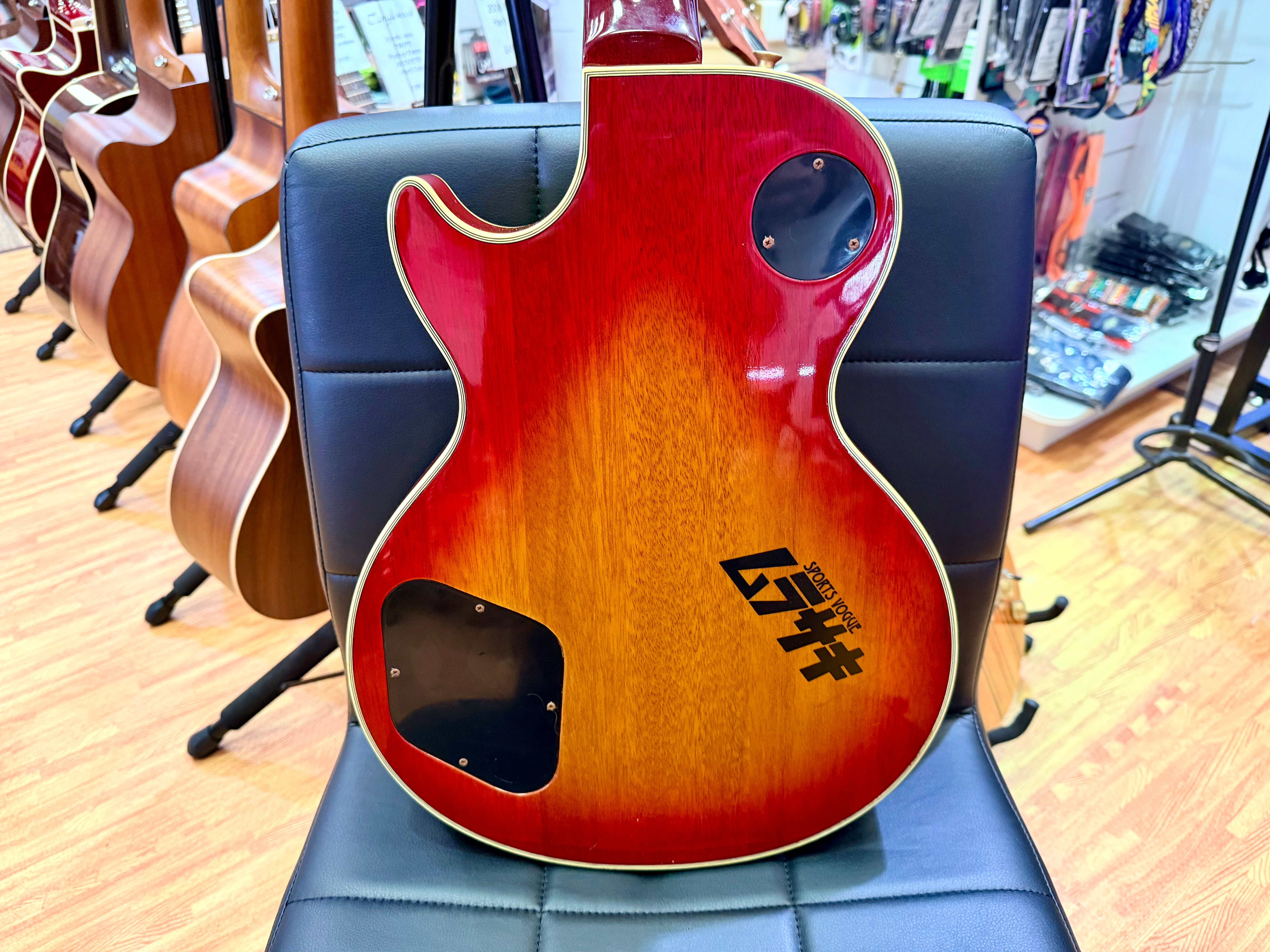 🔥1980’s MIJ🔥 Burny Les Paul Custom~ Cherry Sunburst~ Ebony~ Japan Import 🇯🇵