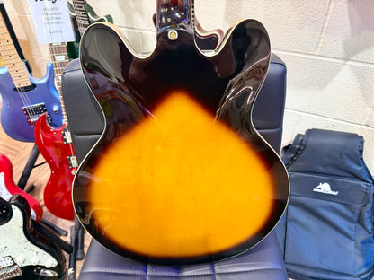 ☀️2008☀️ Epiphone Sheraton ii VS~ Vintage Sunburst~ Hollow-body~ Hard Case!