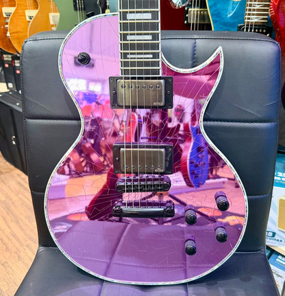 🔥2021🔥 Jackson Pro Series Marty Friedman MF-1 Purple Cracked Mirror Signature!