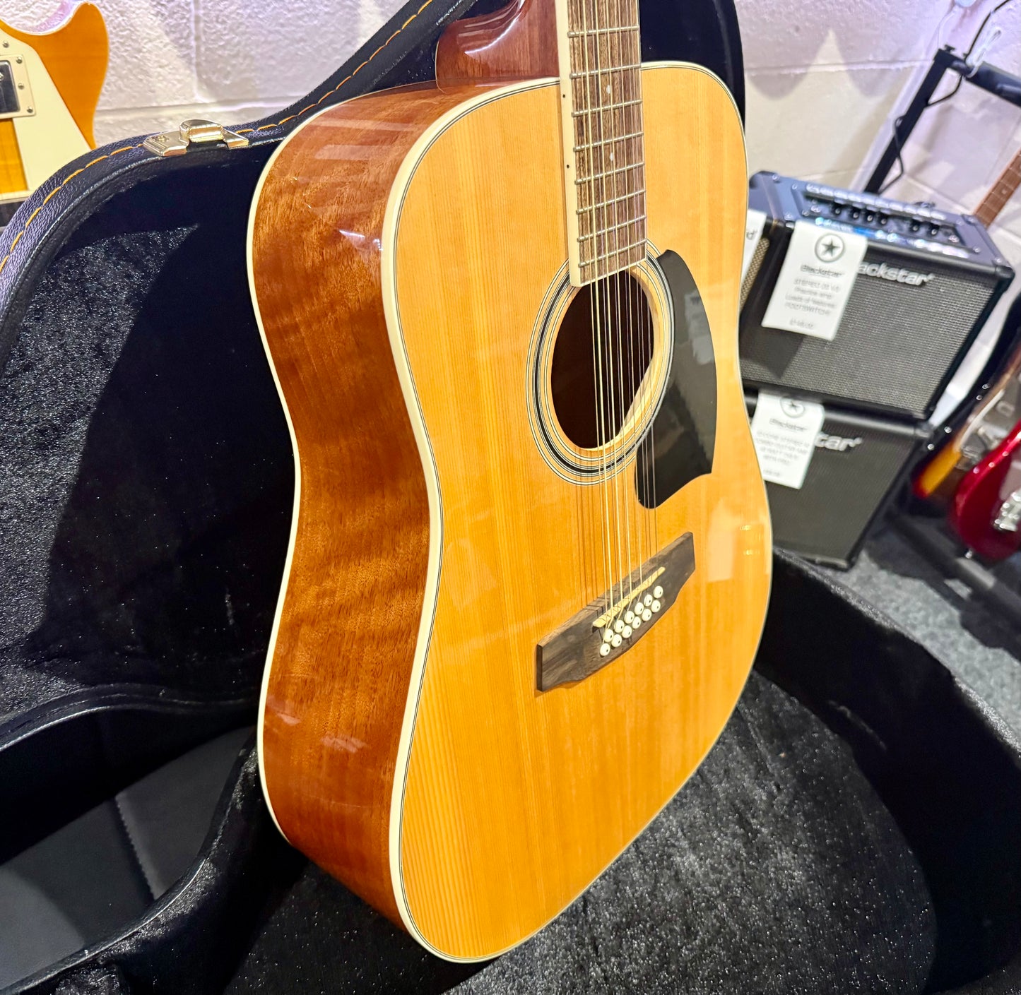 🌟MINT WITH HARD CASE🌟 Ibanez PF1512 Natural 12 String Acoustic Guitar!