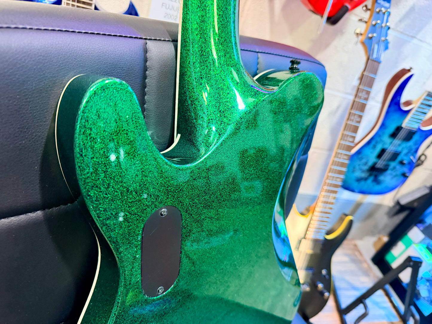 🔥MINT🔥 ESP LTD SCT-607 Baritone 7 String~ Stephen Carpenter Green Sparkle + Case