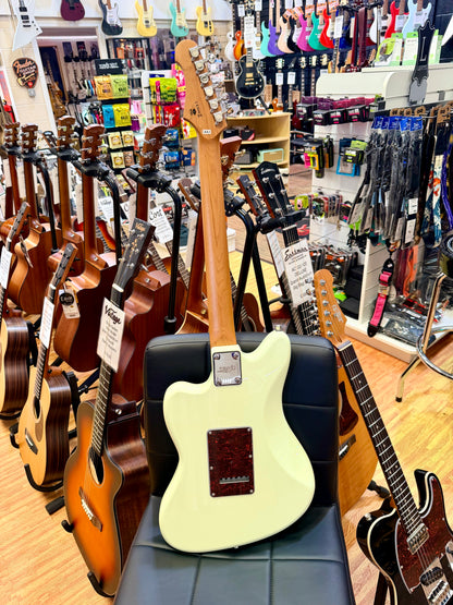 ⚡️NEW⚡️ JET JJ-300 P90 Olympic White Electric Guitar~ Roasted Maple Offset~ 2026