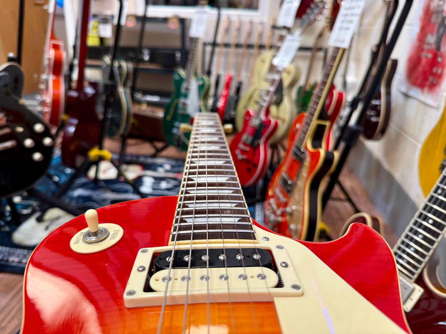 🌟2018🌟 Fernandes Burny Super Grade Les Paul Electric Guitar~ Cherry Sunburst!