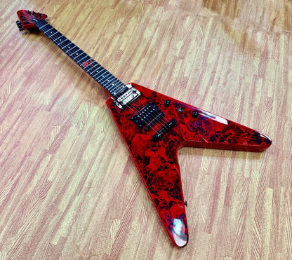 🔥RARE🔥 2016 Epiphone Jeff Waters Annihilation II Flying V~ Annihilator Red!