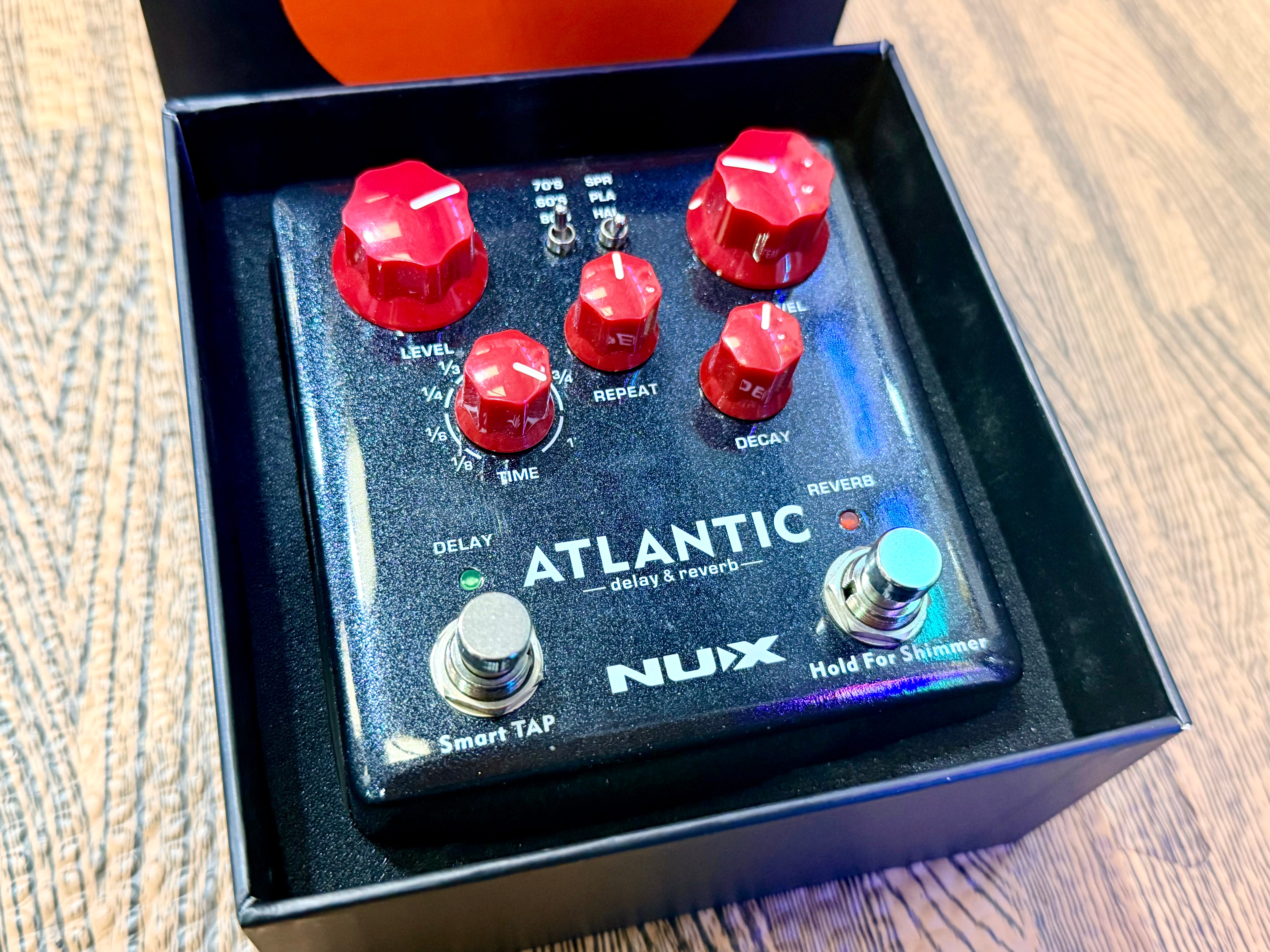 🎸 NU-X Atlantic Delay And Reverb Guitar Pedal~ NUX FX Unit~ Boxed! 🎸