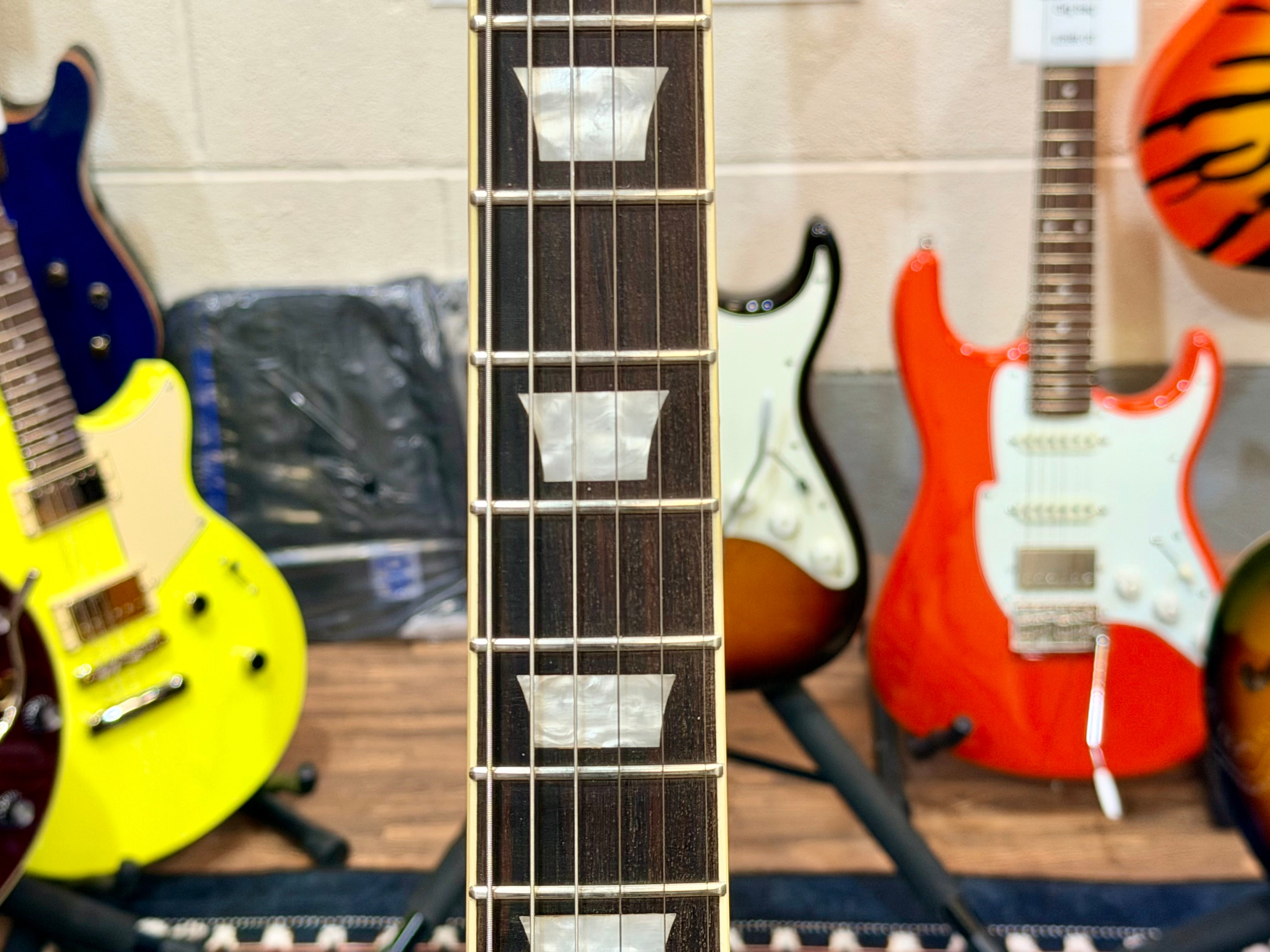 🔥B-STOCK DEAL🔥 NEW Vintage V100 VMX Electric Guitar~ Satin Black Les Paul!