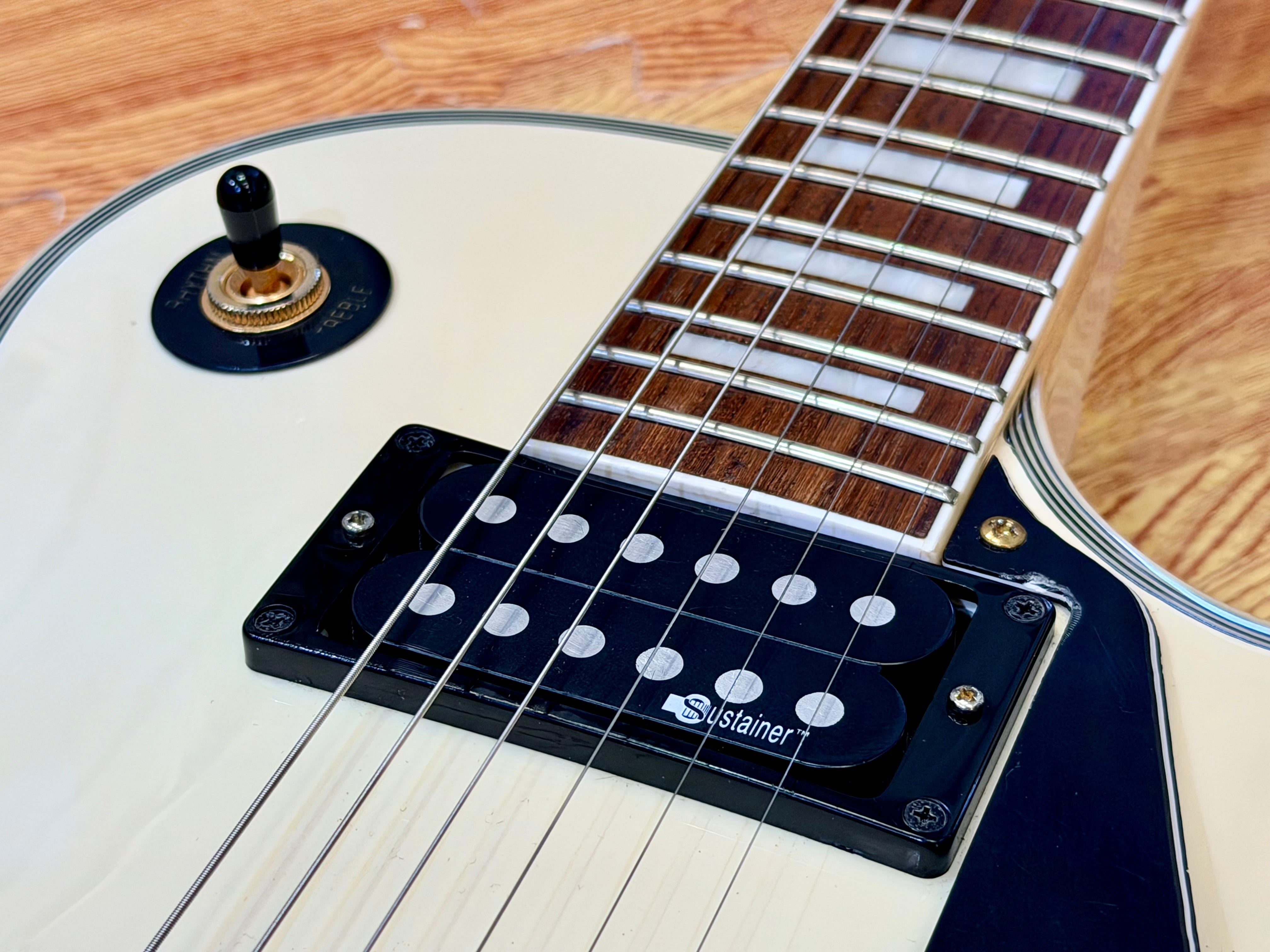 🔥2007🔥 Burny RLC-85S Custom~ Sustainer + Floyd Rose~ Snow White Les Paul!