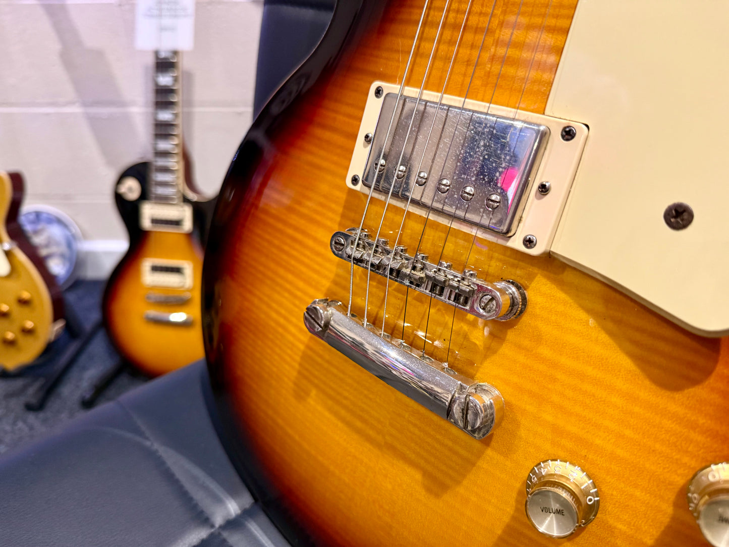 🌟 2016 Epiphone Les Paul Standard Plus Top Pro~ Vintage Sunburst~ 🌟