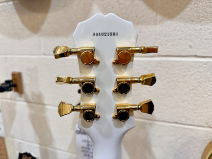 🌟2001 KOREA🌟 Epiphone Les Paul Custom~ Alpine White~ Seymour Duncan + Case!