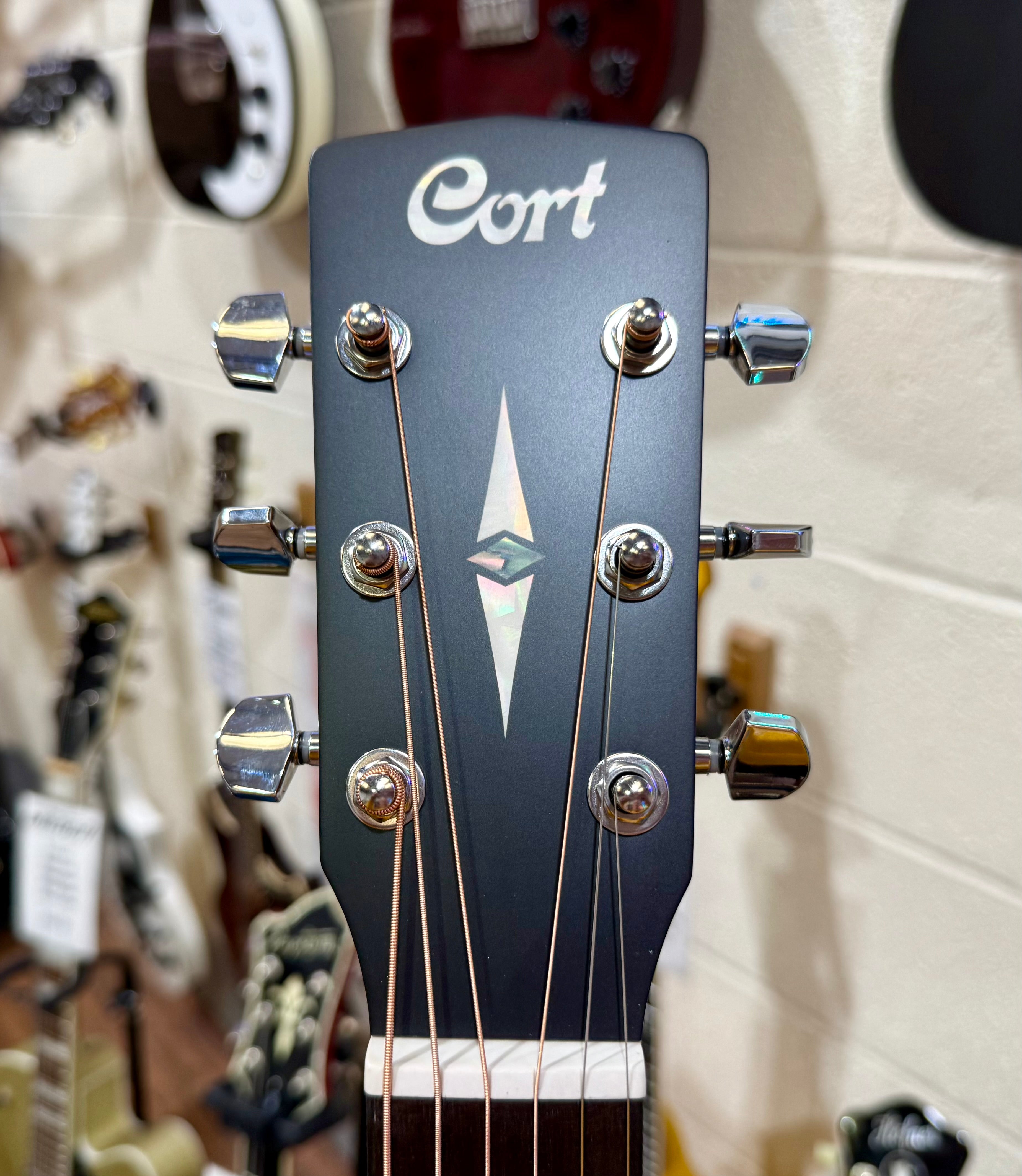 🌟2025 BRAND NEW MODEL🌟 Cort L100 OCF CED Black Satin Electro-Acoustic Guitar!