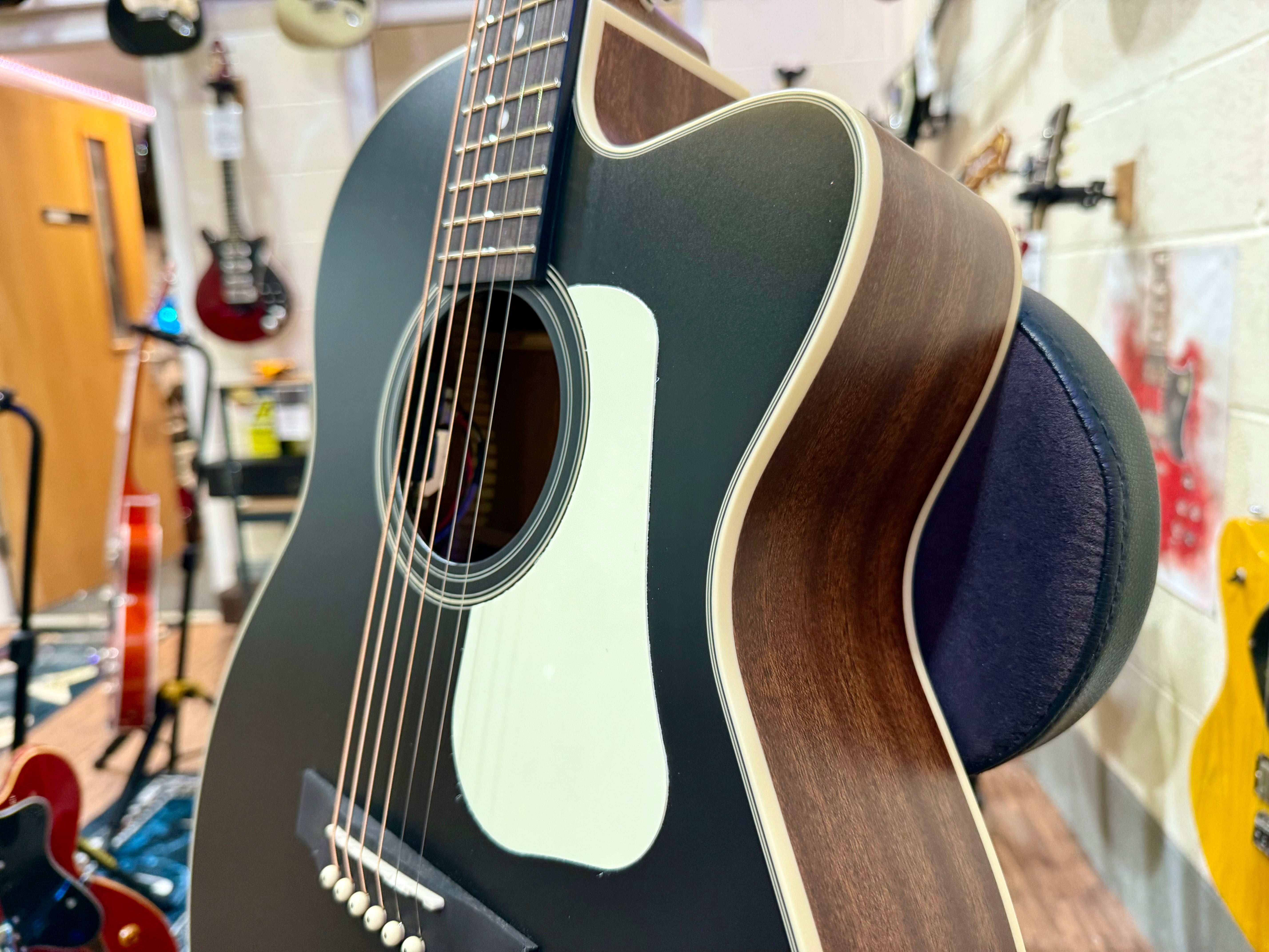 🌟2025 BRAND NEW MODEL🌟 Cort L100 OCF CED Black Satin Electro-Acoustic Guitar!