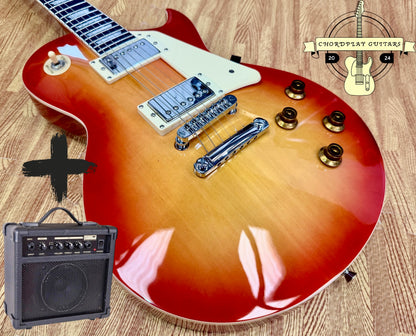 ☀️BUNDLE OFFER☀️ Harley Benton SC-450 CB Classic Series~ Cherry Burst LP Style!