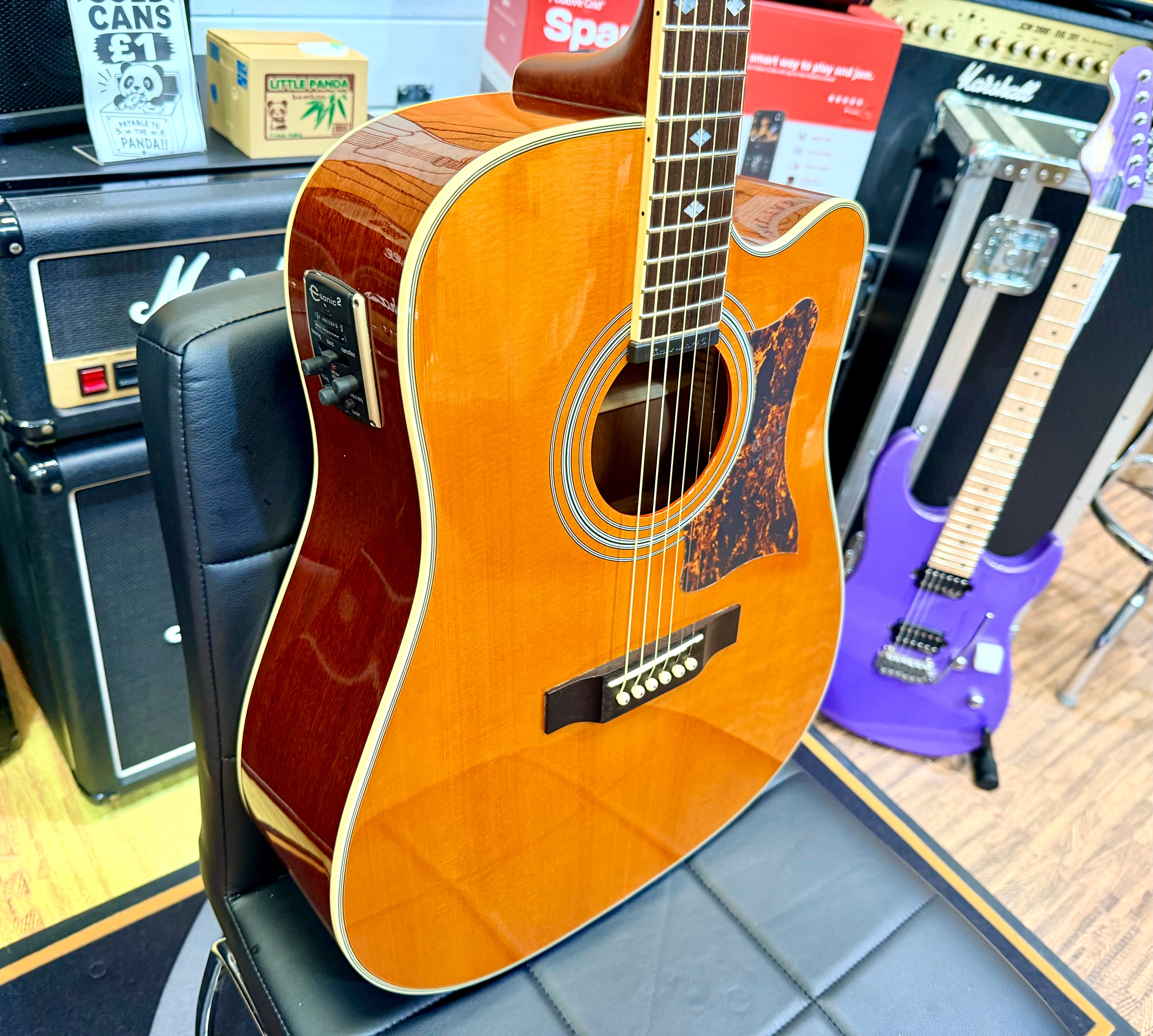 🌟2013🌟 Epiphone Masterbilt DR-500MCE Electro Acoustic Guitar All Solid~ Natural