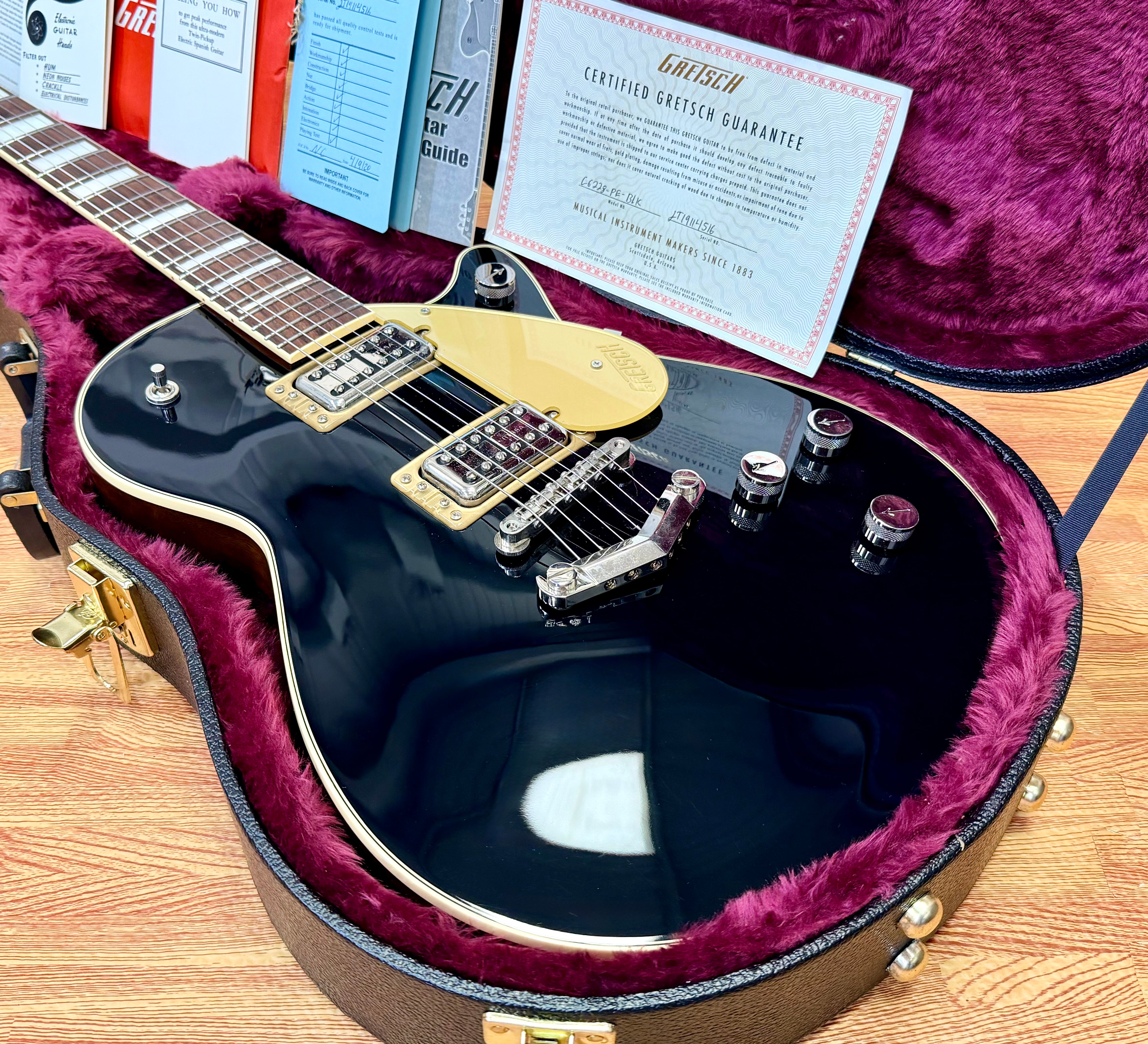 ✨2019✨ Gretsch G6228 Players Edition Jet BT V-Stoptail Black~ MIJ Japan + Case!