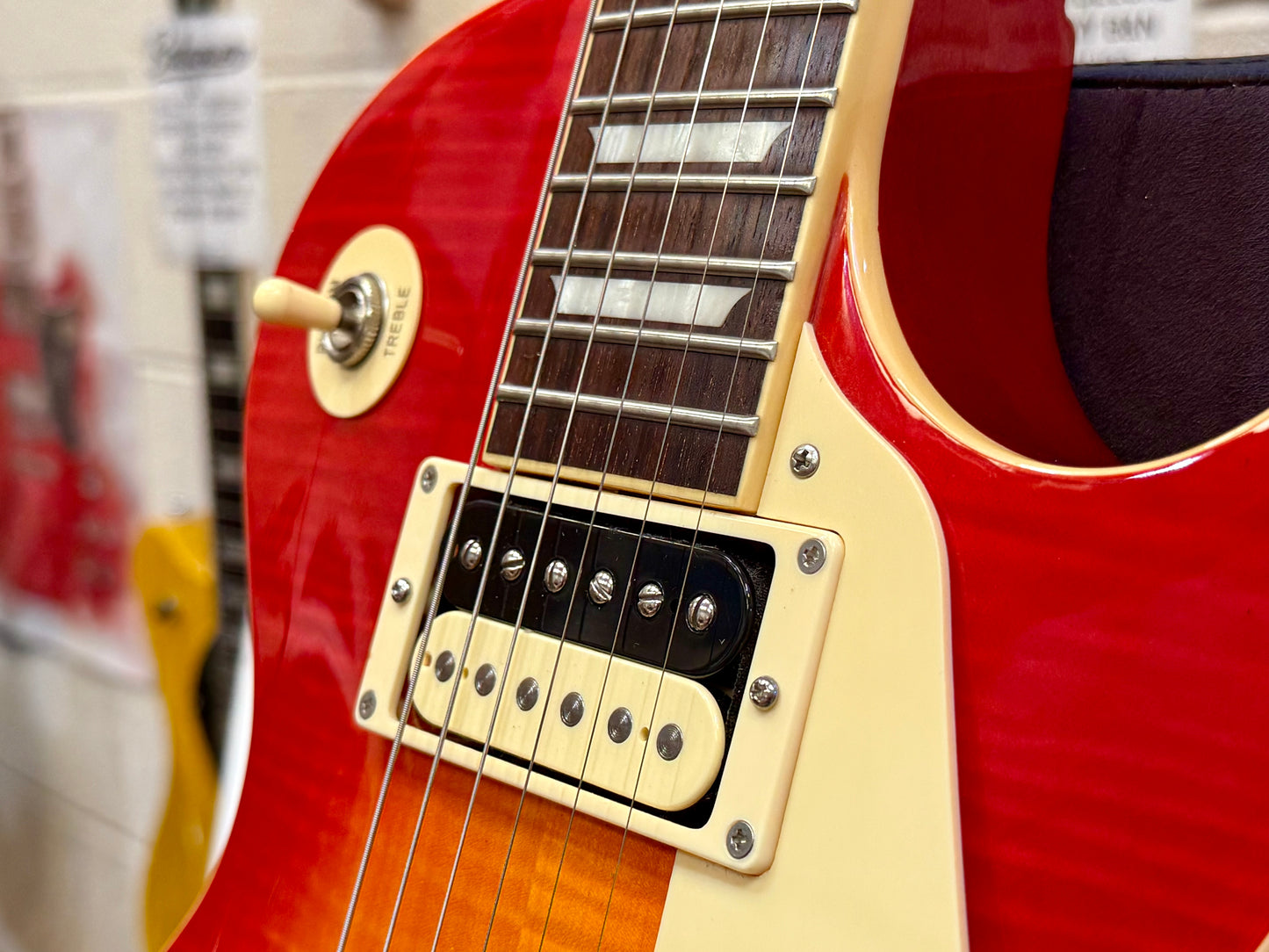 🌟2018🌟 Fernandes Burny Super Grade Les Paul Electric Guitar~ Cherry Sunburst!