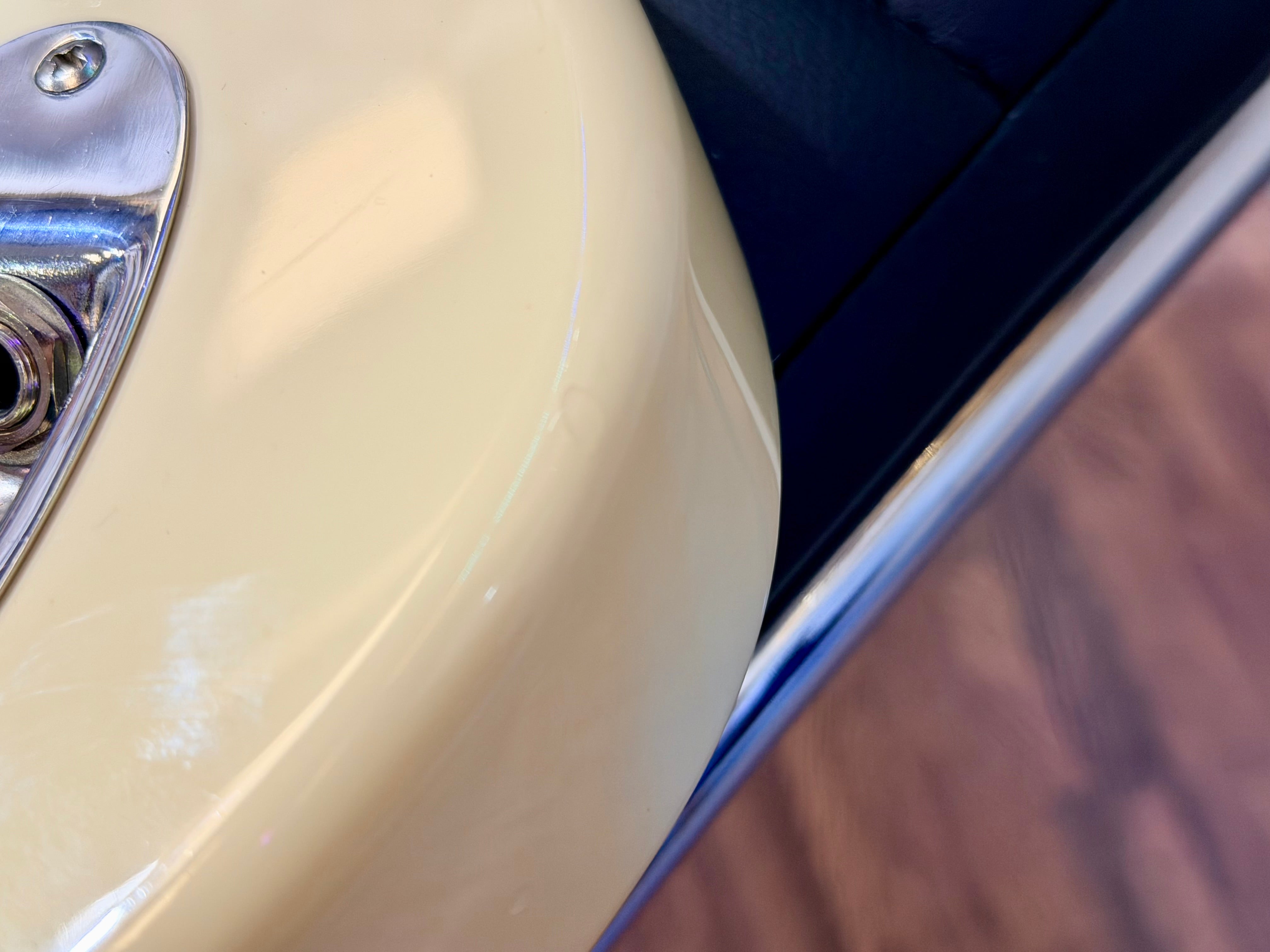 🎸 Aria Pro II 714 Strat Shape Electric Guitar~ Vintage White~ HSS Pickups 🎸