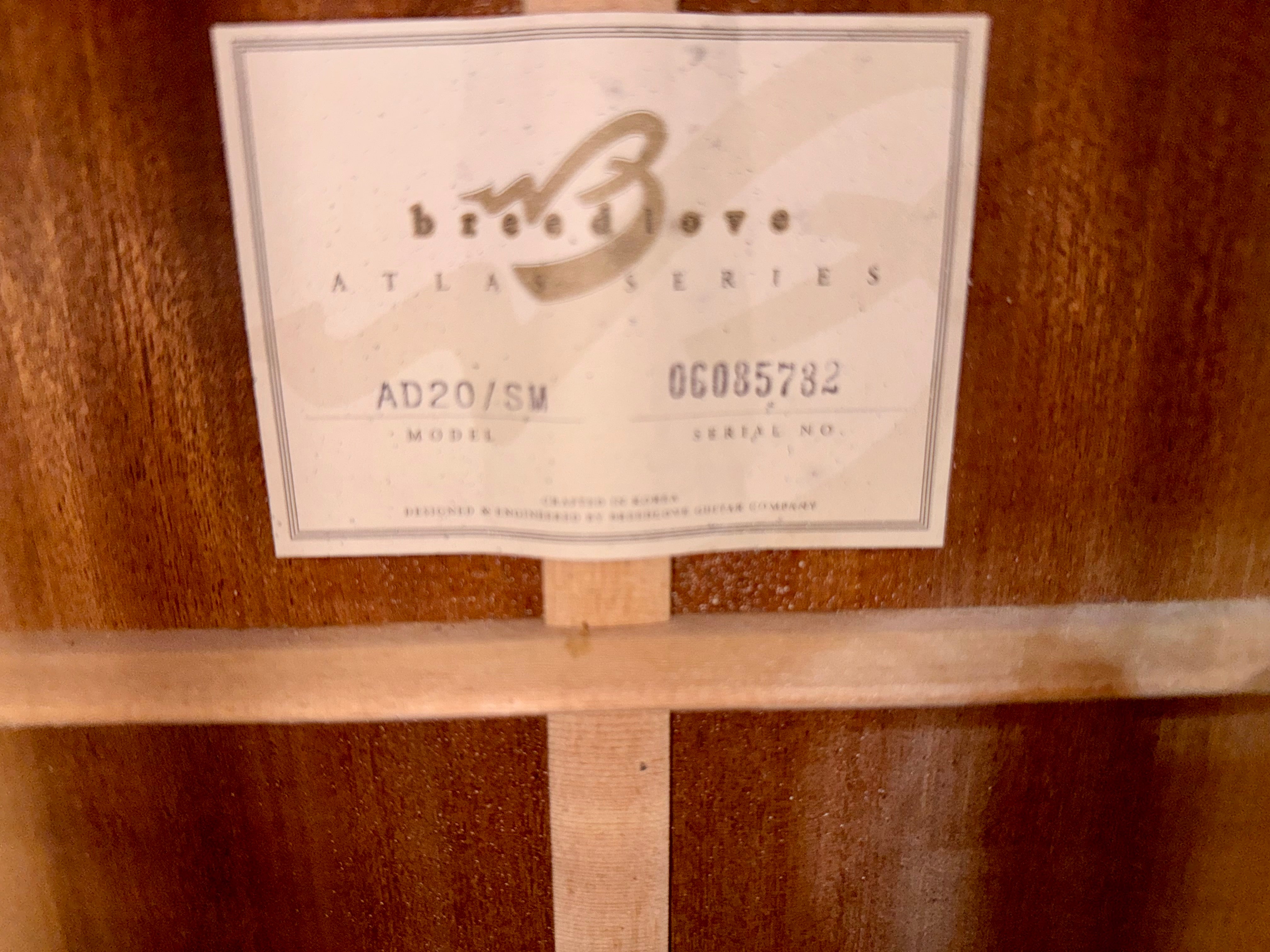 🔥EX-DEMO🔥 Breedlove Atlas Series AD20/SM Acoustic Dreadnought Guitar~ Natural!