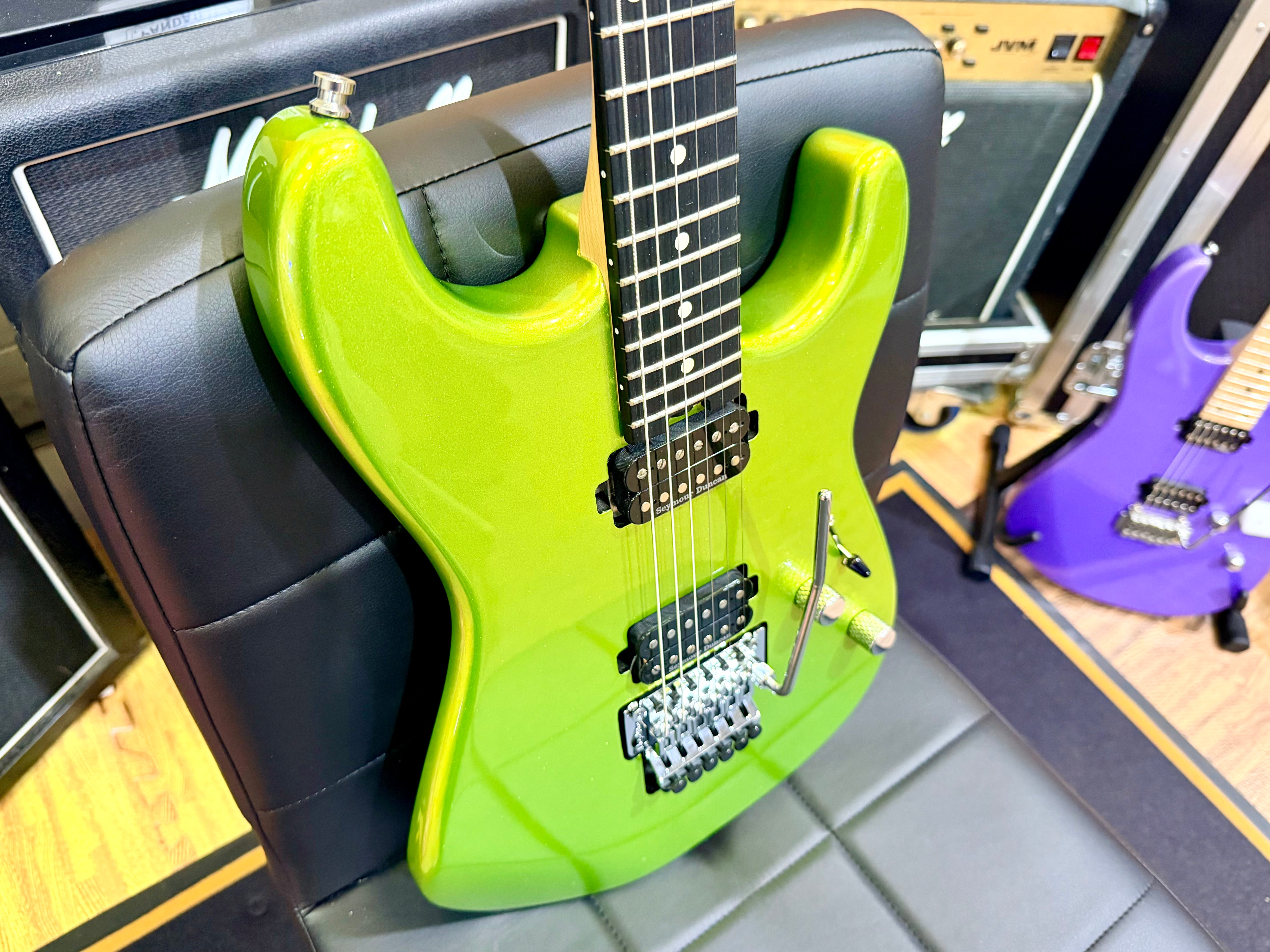 ⚡️2022⚡️ Charvel Pro-Mod San Dimas Style 1 HH FR E~ Lime Green Metallic~ Floyd!